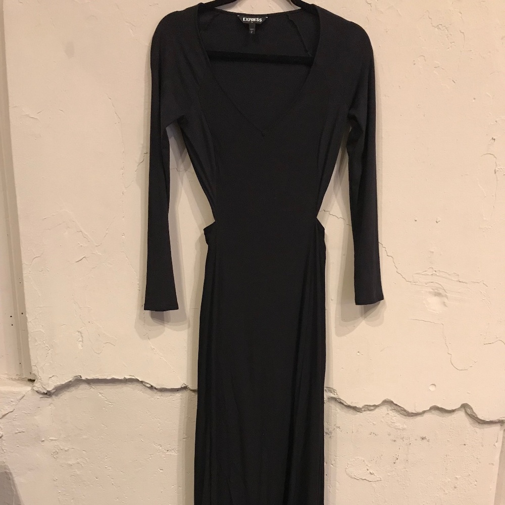Express Black Cut-out Dress